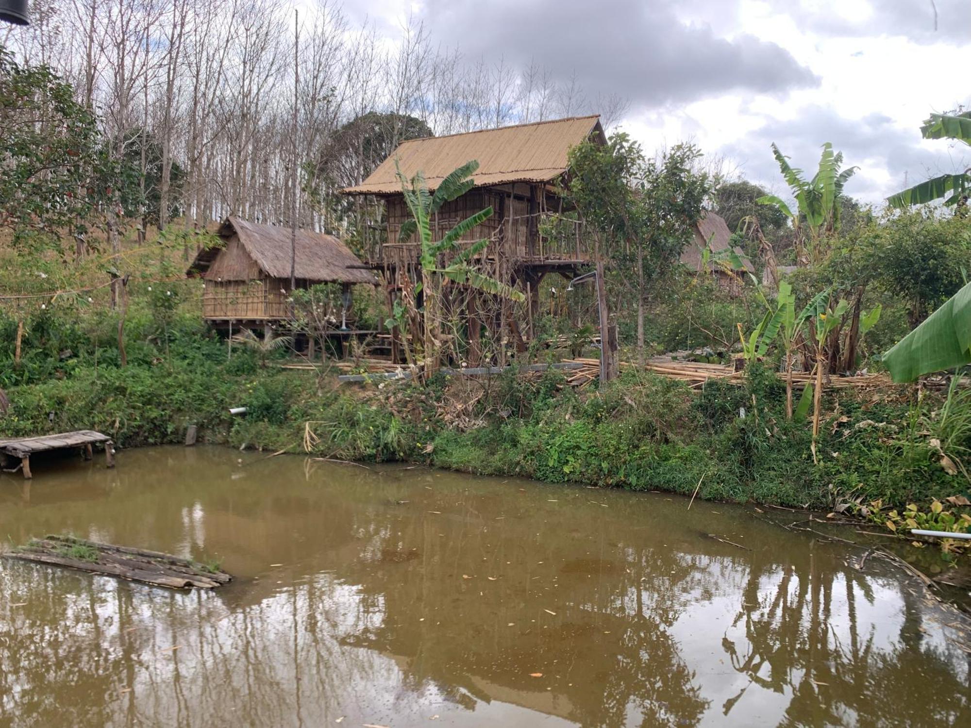 Khu Du Lich Sinh Thai, Nghi Duong Homestay Hoang Anh - Kon Xom Luh كون توم المظهر الخارجي الصورة