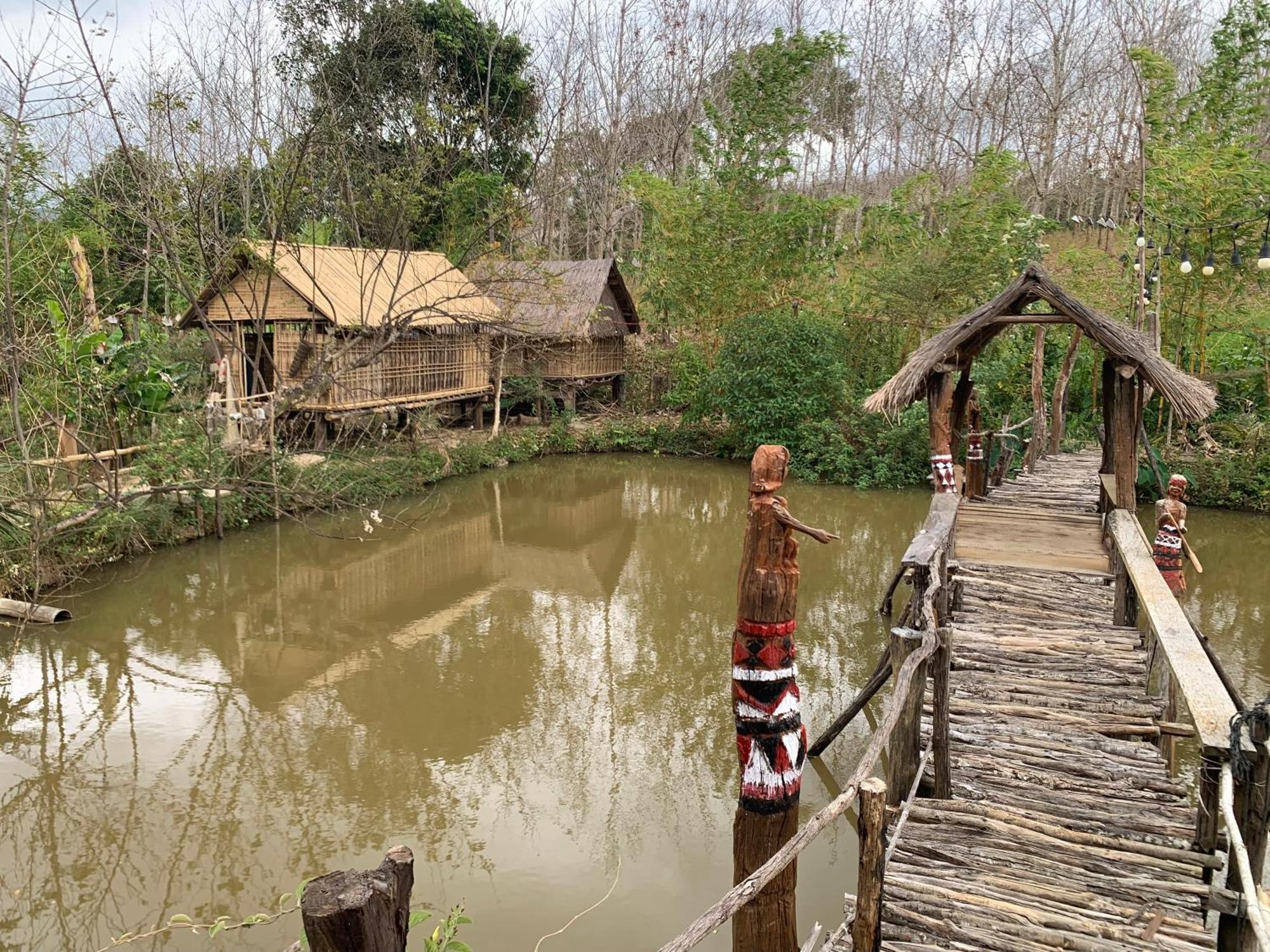Khu Du Lich Sinh Thai, Nghi Duong Homestay Hoang Anh - Kon Xom Luh كون توم المظهر الخارجي الصورة