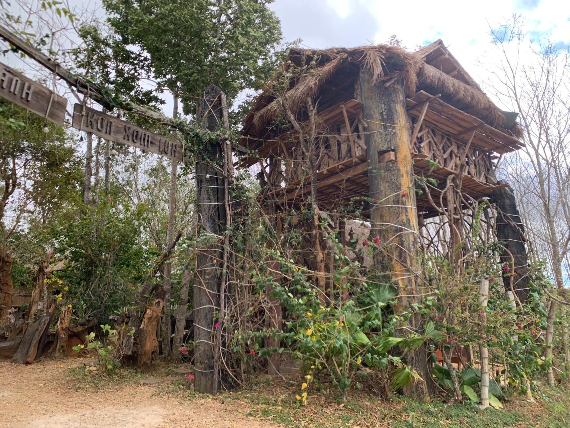 Khu Du Lich Sinh Thai, Nghi Duong Homestay Hoang Anh - Kon Xom Luh كون توم المظهر الخارجي الصورة